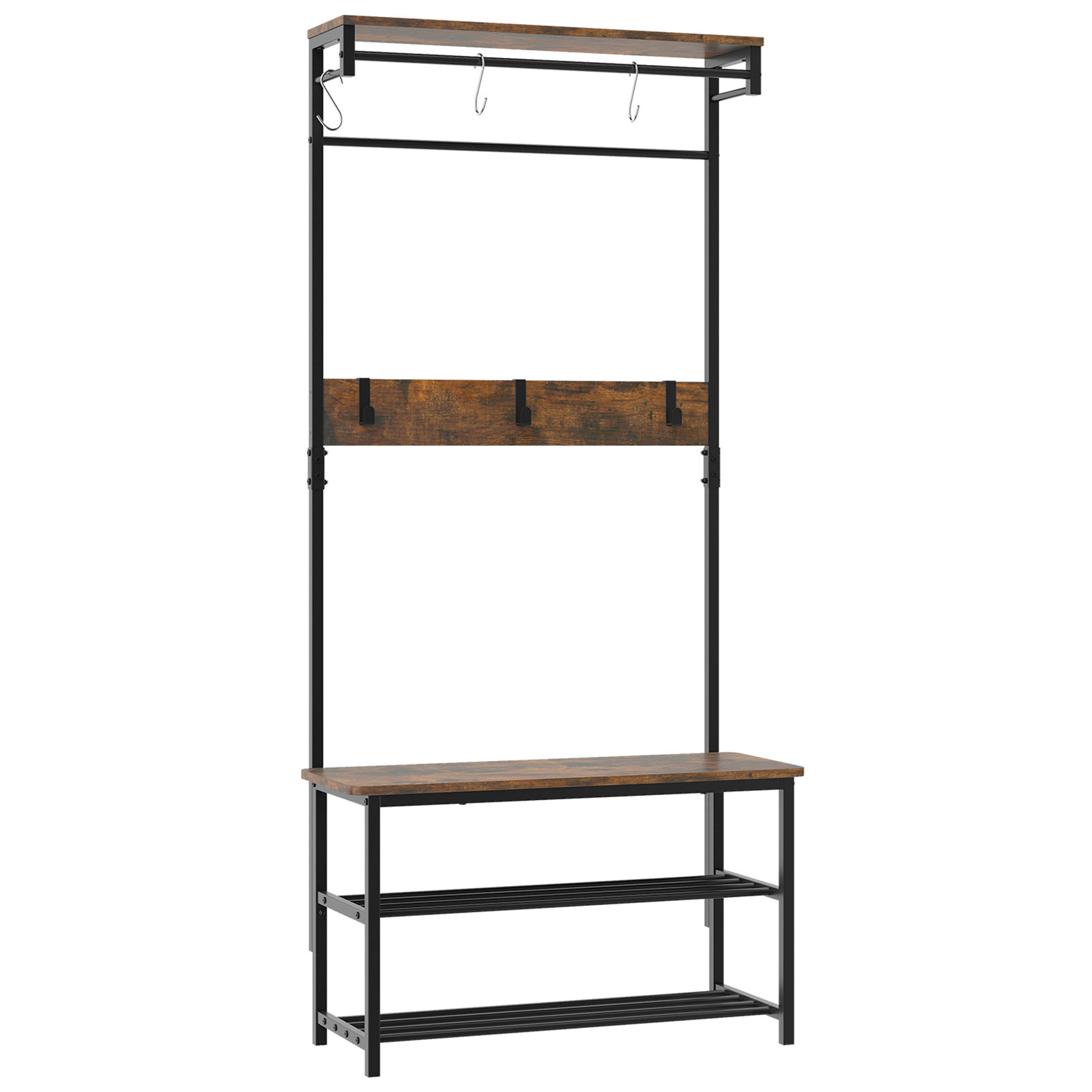 Rak Pakaian 4-in-1: Rak Mantel - Shoe Tree ulasan dan harga