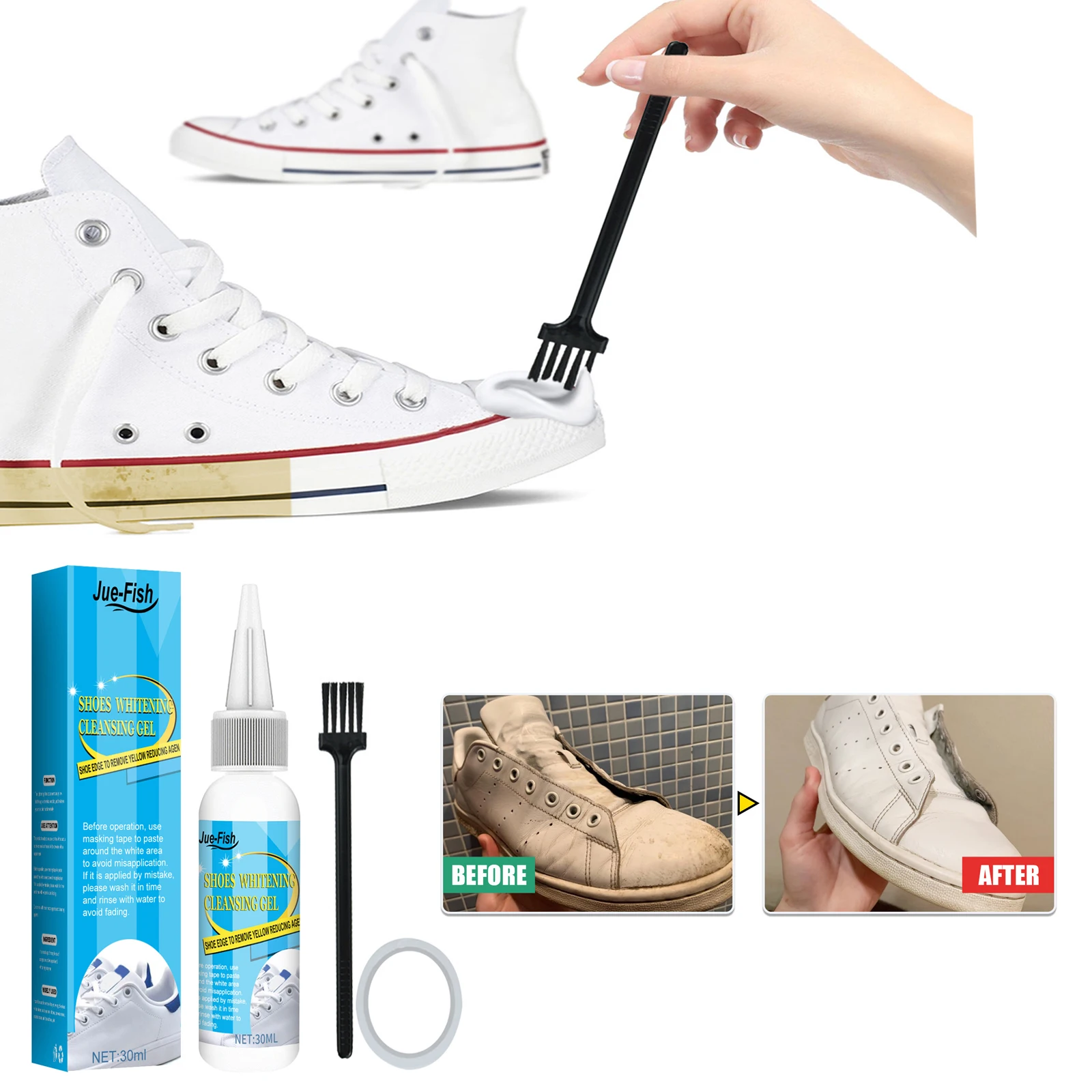 Putih sepatu Gel pembersih nod - Sneaker Care Spray ulasan dan harga