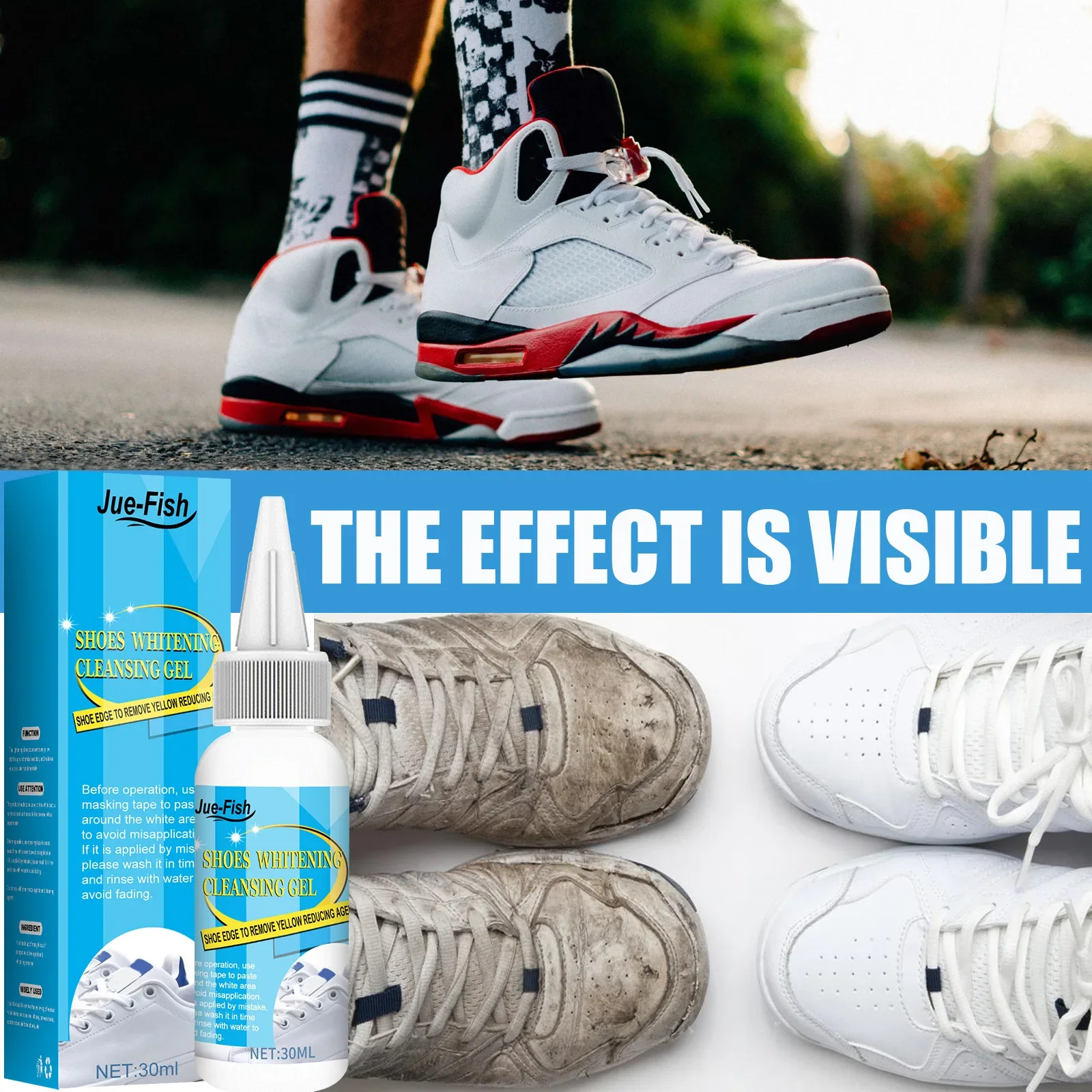 Putih sepatu Gel pembersih nod - Sneaker Care Spray ulasan dan harga